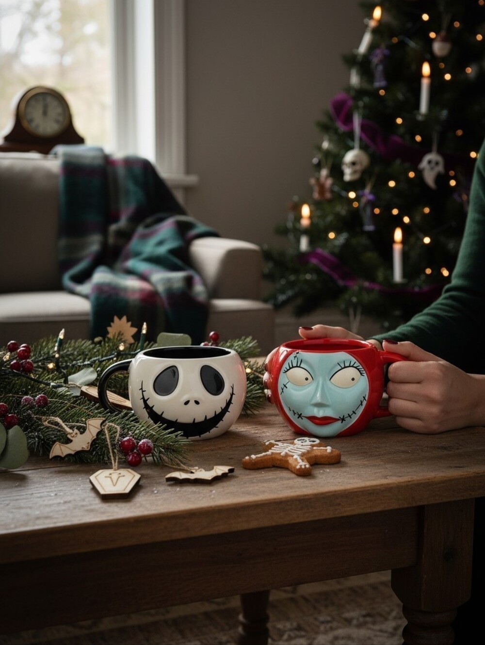 Disney Tim Burton’s The Nightmare Before Christmas Jack & Sally Mug Set